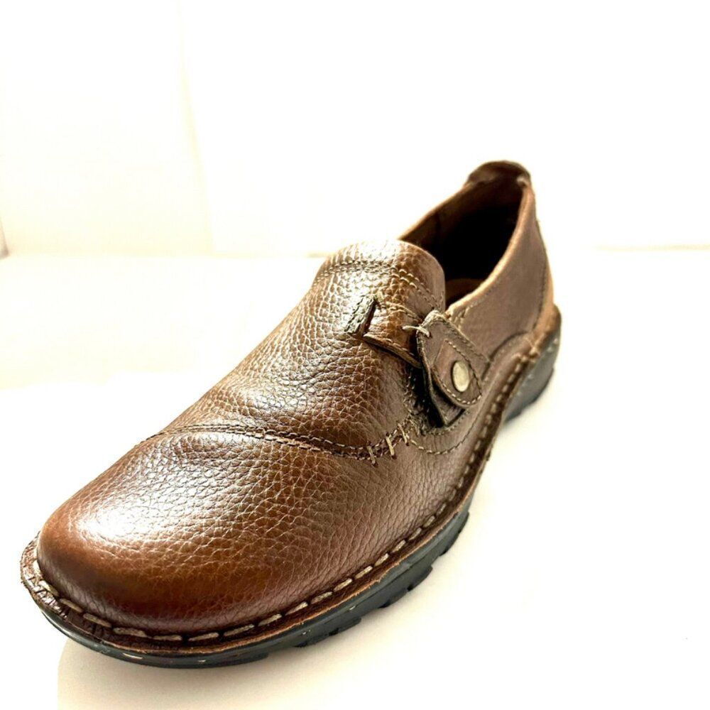Earth Origins Women’s Brown Leather Loafers Slip On Shoes 7.5 M - Picture 2 of 7